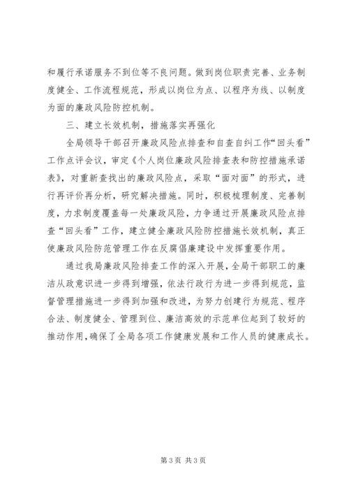 城管局廉政风险防控自查报告.docx