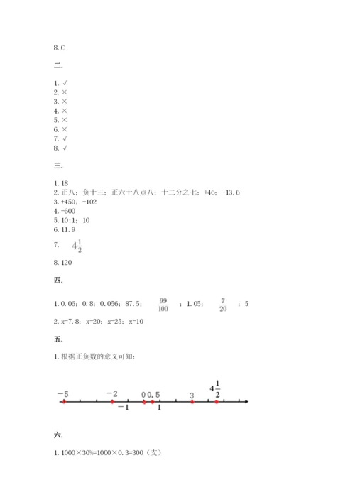 北师大版六年级数学下学期期末测试题（精华版）.docx