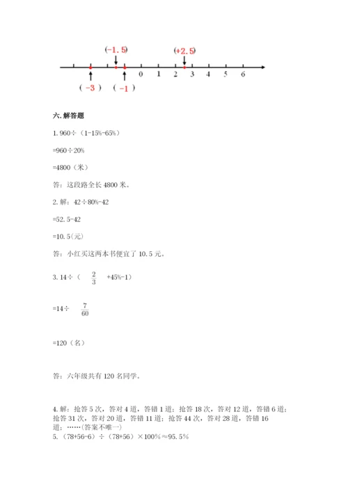 沪教版小学数学六年级下册期末检测试题精选答案.docx