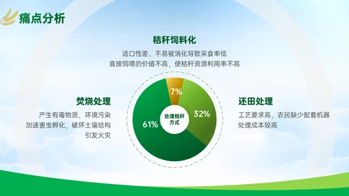 绿色大气农业项目汇报通用PPT模板
