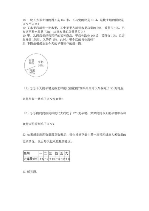 六年级小升初数学解决问题50道带答案（能力提升）.docx