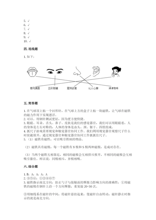 教科版小学科学二年级下册 期末测试卷精品（巩固）.docx
