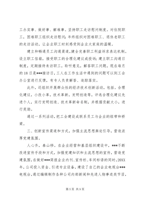 某集团公司党建工作纪实.docx