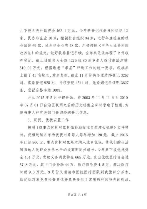 乡镇民政局年度工作总结和工作安排.docx