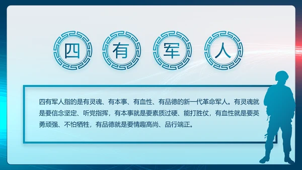 参军报国不负韶华征兵军事部队动态PPT模板