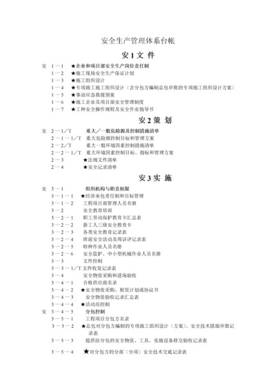 安全生产管理体系台帐.docx