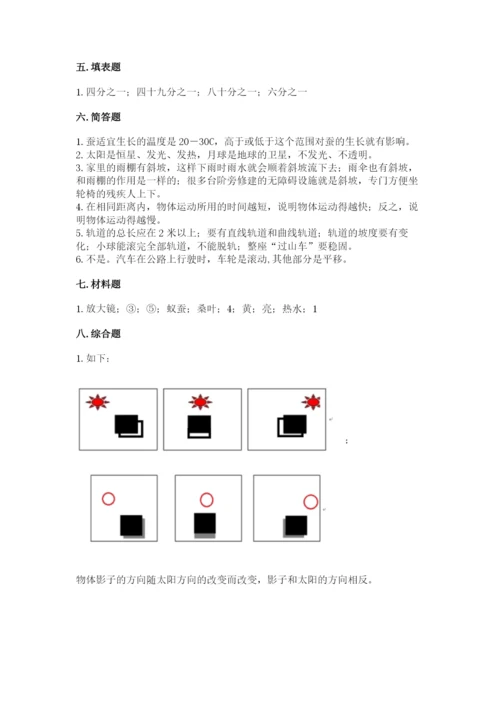 教科版科学三年级下册期末测试卷【夺冠系列】.docx