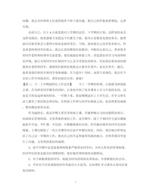 精编之副班长工作总结范文.docx