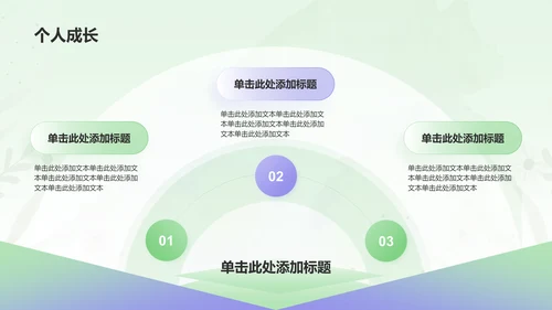 绿色小清新大学生社会实践PPT模板