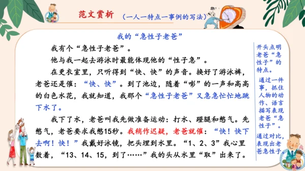 统编版2024-2025学年语文四年级上册第二单元习作 我的家人-（教学课件）