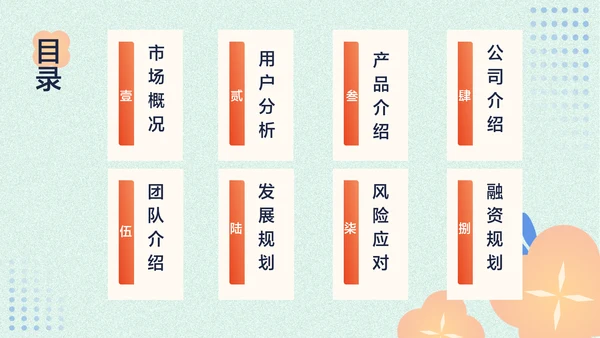 浅色中国风香薰精油商业计划书PPT套装