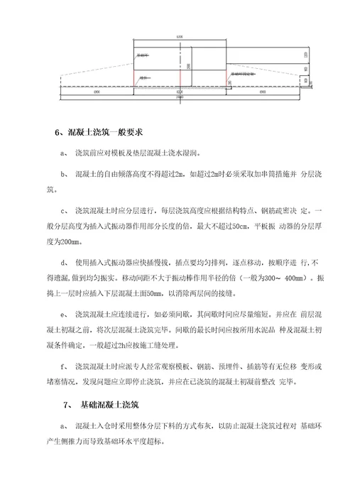 风力发电机基础施工方法