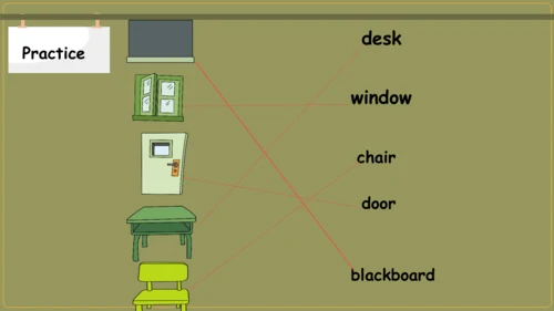 Module 3 Unit 2 Point to the desk 课件(共28张PPT)