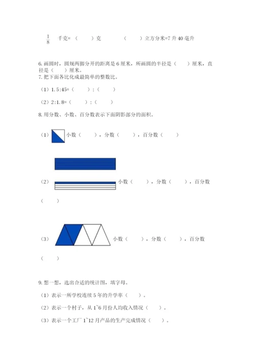 人教版六年级上册数学期末测试卷精品（预热题）.docx