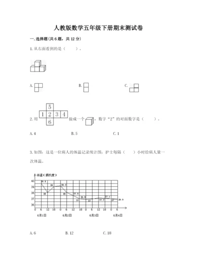 人教版数学五年级下册期末测试卷精品【名师系列】.docx