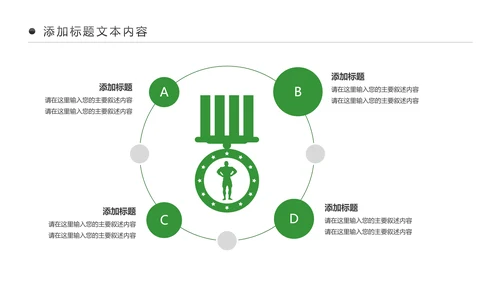 绿色时尚健身运动健身俱乐部健身房PPT模板