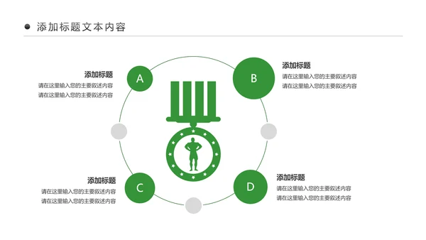 绿色时尚健身运动健身俱乐部健身房PPT模板
