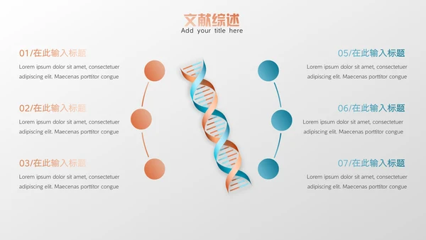 生物学基因遗传因子多肽链毕业论文答辩通用PPT模板