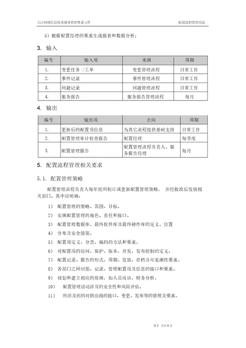 信息技术服务管理体系