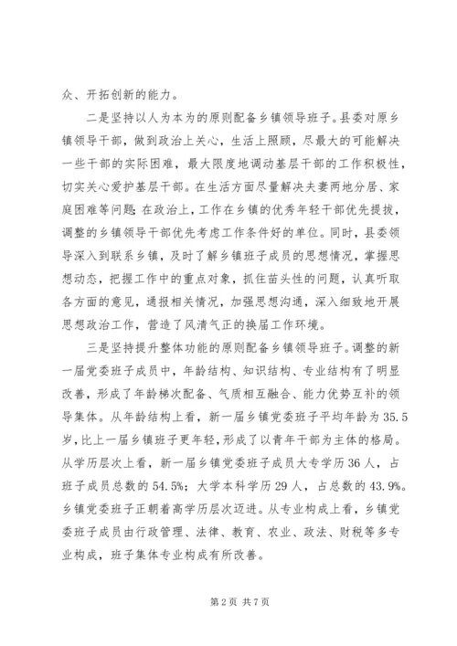 乡镇组织委员座谈会致辞.docx