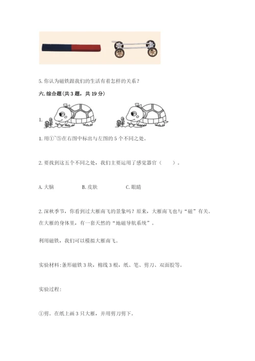 教科版小学科学二年级下册 期末测试卷附参考答案（预热题）.docx