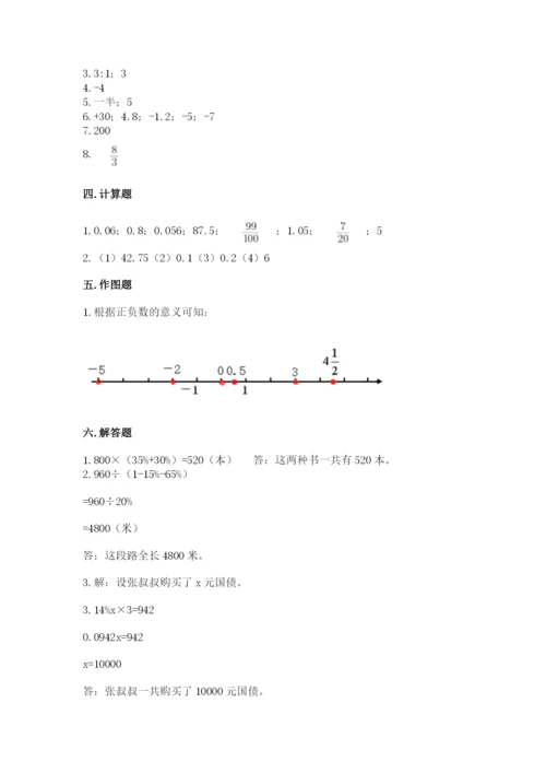 人教版六年级下册数学期末测试卷学生专用.docx