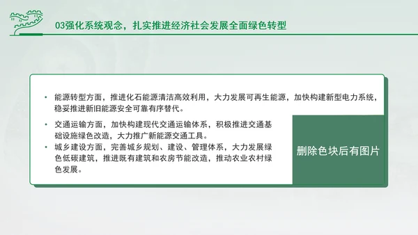 加快经济社会发展全面绿色转型专题党课PPT
