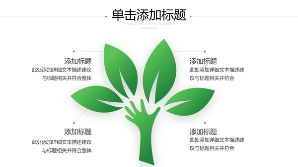 2021年小清新绿色推进生态文明建设绿色城市环保PPT模板