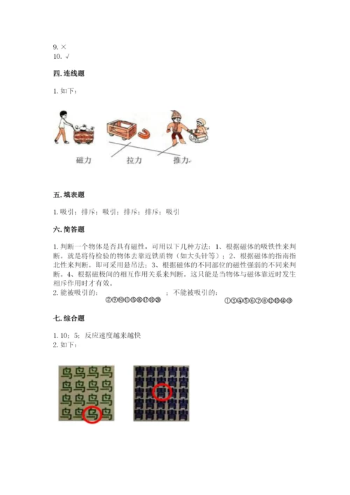 教科版二年级下册科学知识点期末测试卷（突破训练）.docx