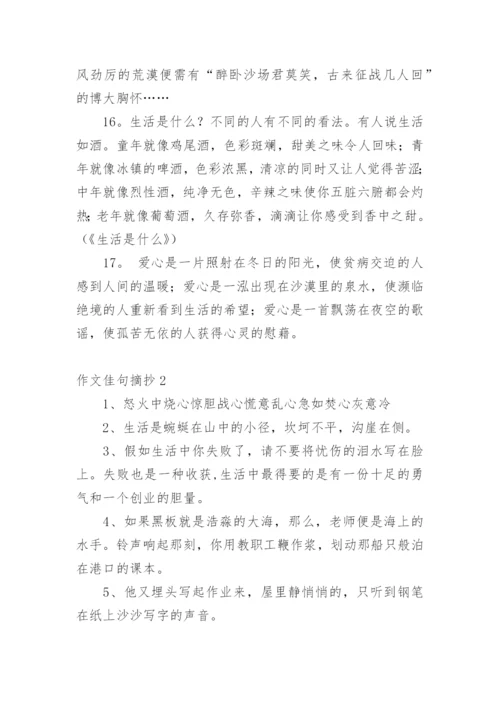 作文佳句摘抄.docx
