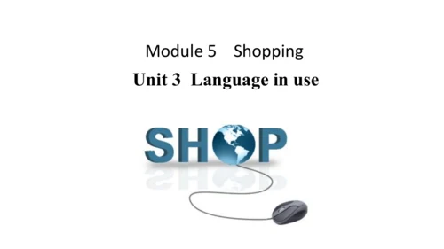 Module 5 Shopping Unit 3 Language in use 课件（外研版七年级