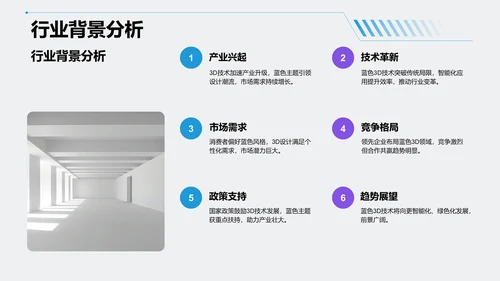 蓝色3D风病例汇报PPT