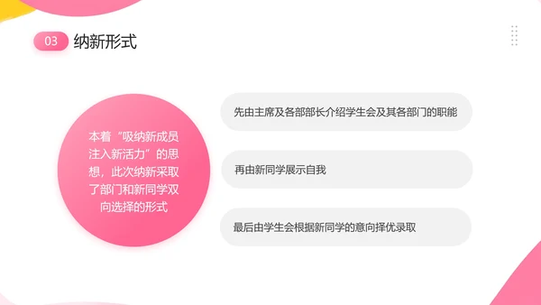 中学大学新生学生会招新学生会招聘通用PPT模版