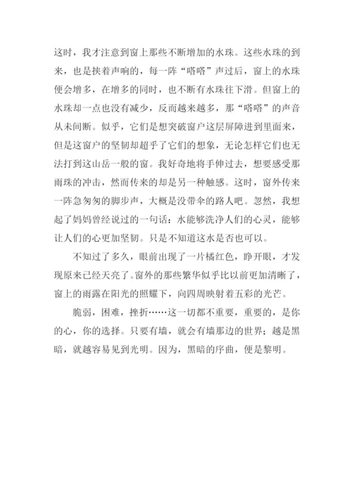 黑暗的序曲作文800字.docx