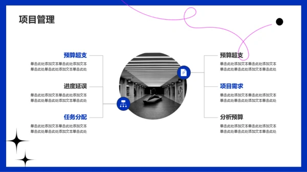 蓝色简约扁平竞聘述职通用PPT模板