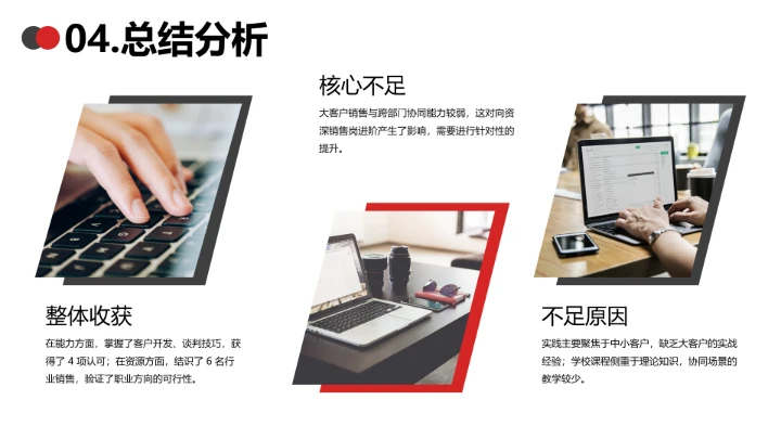 红色简约工商管理专业大学生职业生涯规划发展展示PPT