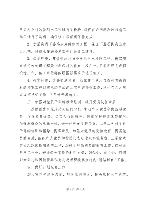 村政府上半年工作总结和下半年工作计划 (3).docx