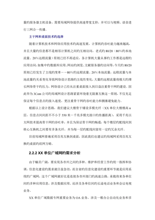 单位网络建设解决专题方案.docx