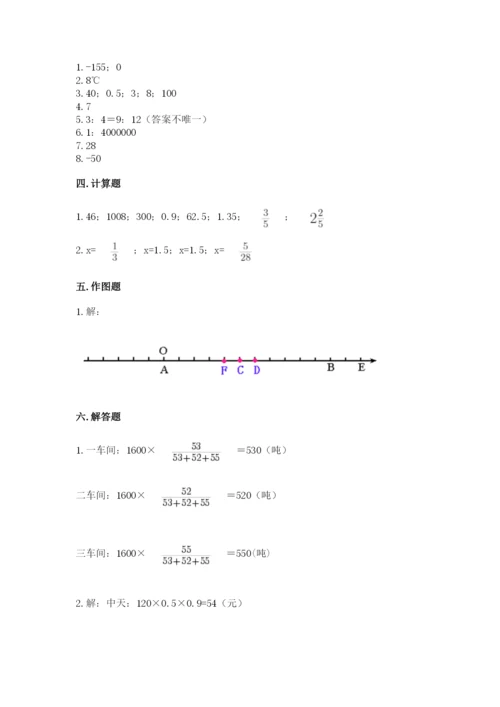 北师大版小学六年级下册数学期末综合素养测试卷【名校卷】.docx