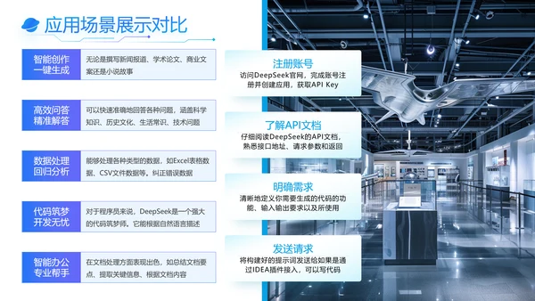 蓝色科技风Deepseek使用手册PPT