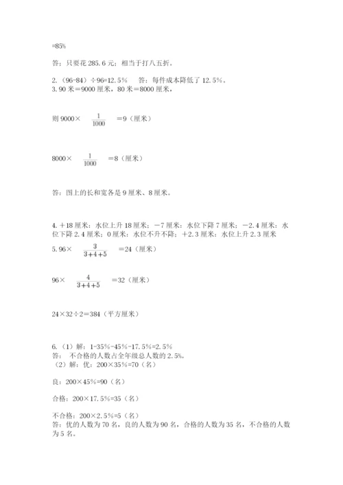 青岛版数学小升初模拟试卷有答案.docx