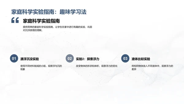 沉浮原理科学探究