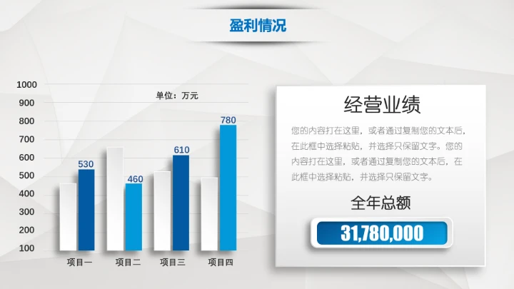 蓝色简约公司介绍企业宣传推广PPT模板