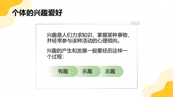 黄绿双色卡通插画学校教育培训职业探索PPT模板职业规划