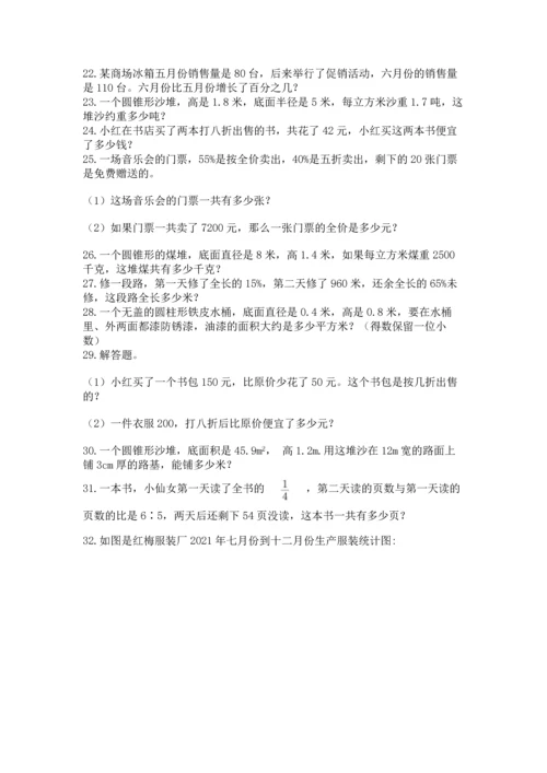 六年级小升初数学应用题50道附参考答案（突破训练）.docx