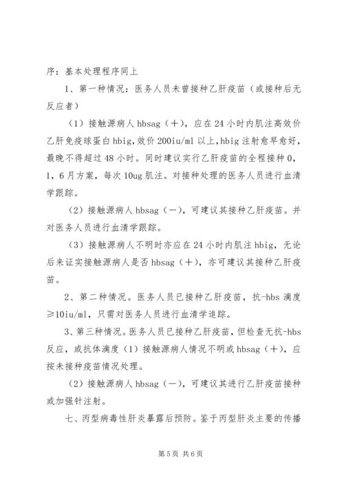 职业暴露紧急预案及登记报告制度.docx