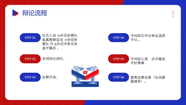 红蓝对抗赛PK超级辩论赛ppt模板