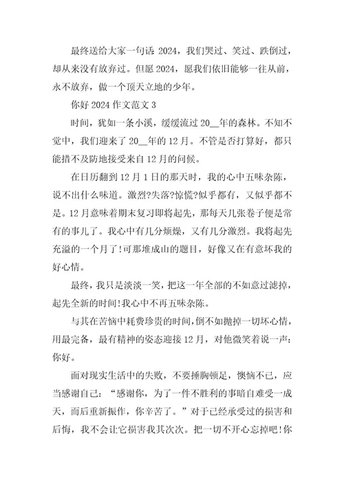 2024年写即将过去的2023作文范文五篇