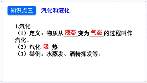 【人教2024新版八上物理精品课件】第三章 物态变化 3.6 第三章 复习和总结(60页ppt）