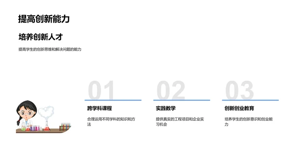 工程教育发展报告PPT模板